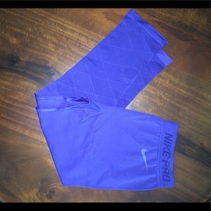 Nike pro dry fit capris Blue Medium